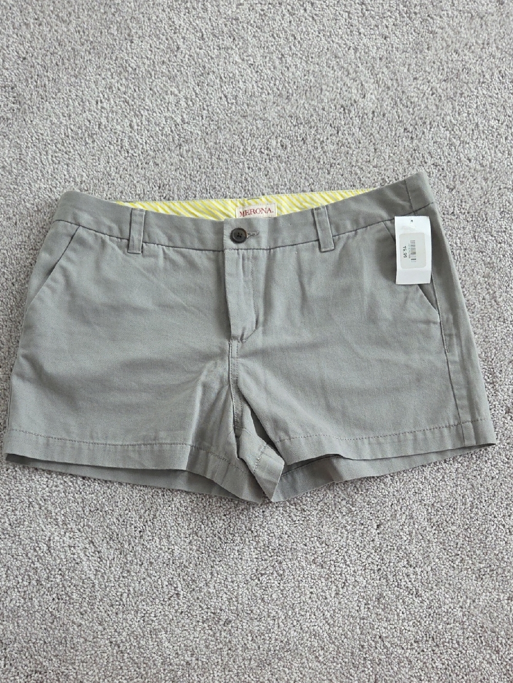 Merona Olive Gray Women's Chino Shorts
